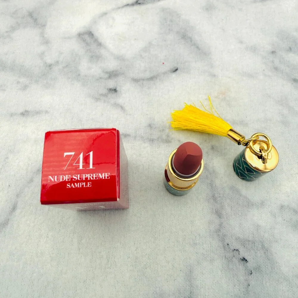 Carolina Herrera Beauty Gift Set-Navy Pouch, Mini Lip, Good Girl,Bad Boy-4pc-NEW